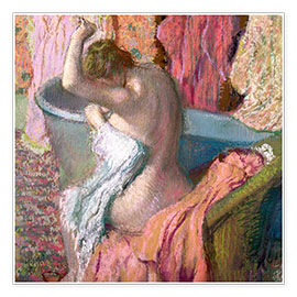 Póster  Mujer aseándose - Edgar Degas