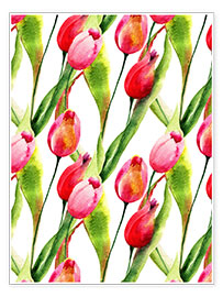 Póster  Flores de tulipanes