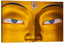 Lienzo  Eyes of Maitreya Buddha face