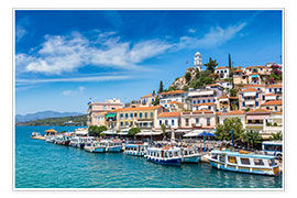 Póster  Poros Island on a summer day