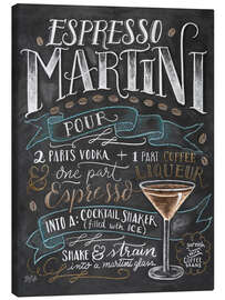 Lienzo  Receta de Espresso-Martine (inglés) - Lily &amp; Val