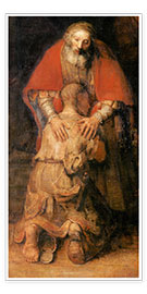 Póster  Regreso del hijo pródigo (detalles) - Rembrandt van Rijn