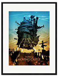 Impresión de arte enmarcada  Howl's Moving Castle (El castillo ambulante) - Albert Cagnef