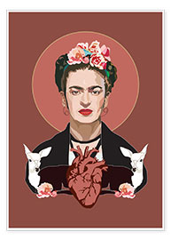Póster  El corazón de Frida Kahlo - Anna McKay