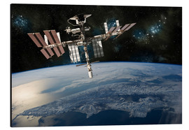 Cuadro de aluminio  Nave espacial en la estación internacional - Marc Ward