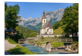 Cuadro de PVC  Chapel in Ramsau in Bavaria - Michael Valjak