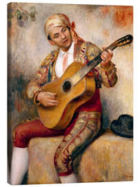 Lienzo  The Spanish Guitarist - Pierre-Auguste Renoir