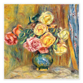 Póster Roses in a vase