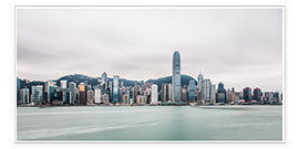 Póster Hong Kong skyline