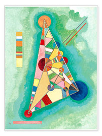 Póster  Colores de un triángulo - Wassily Kandinsky
