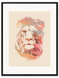 Impresión de arte enmarcada  Desert lion - Robert Farkas