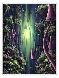Póster  Forest of the Ancient Mushrooms - Susann H.