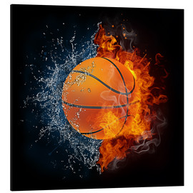 Cuadro de aluminio  El baloncesto en la batalla de los elementos