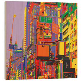 Cuadro de madera  Pop Art New York City - Jaysanstudio