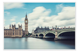 Póster  Londres, el Big Ben y el puente de Westminster - rclassen