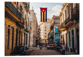 Cuadro de PVC  Una bandera de Cuba con agujeros - Julian Peters