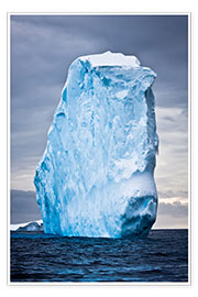 Póster  Antarctic iceberg in the snow