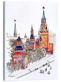Lienzo  Kremlin, Red Square, Moscow - Anastasia Mamoshina