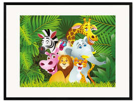 Impresión de arte enmarcada  Animales de la jungla - Kidz Collection