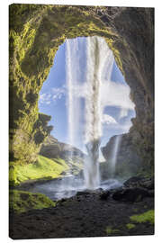 Lienzo  Kvernufoss waterfall in south of Iceland - Dieter Meyrl