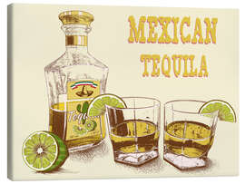 Lienzo  Tequila mexicano