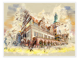 Póster  Leipzig Old Town Hall - Peter Roder
