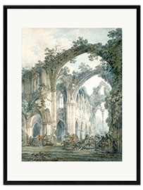 Impresión de arte enmarcada  Interior de la abadía de Tintern - Joseph Mallord William Turner