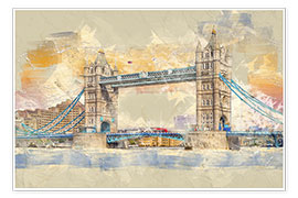 Póster  London Tower Bridge - Peter Roder