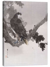 Lienzo  Águila en un árbol - Watanabe Seitei