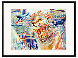 Impresión de arte enmarcada  Guardian of the Lions Gate Bridge - Josh Byer