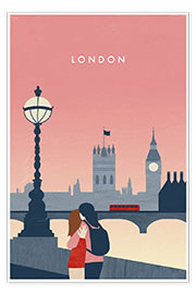 Póster Ilustración de Londres