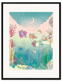 Impresión de arte enmarcada  Debajo del mar - Ella Tjader
