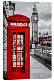 Lienzo  Cabina de teléfono en Londres - Art Couture