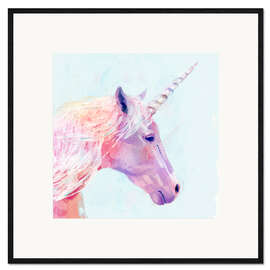Impresión de arte enmarcada  Unicornio místico - Victoria Borges