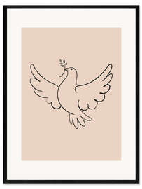 Impresión de arte enmarcada  Dove of peace